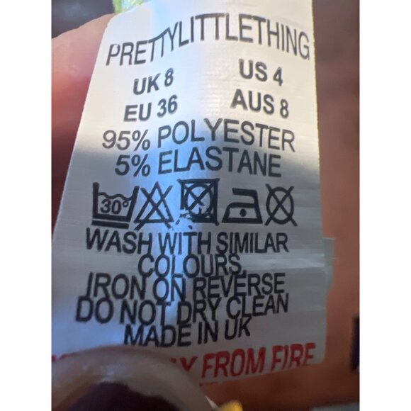 Pretty little things onesie neon bodysuit size 4 - Picture 6 of 7